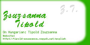 zsuzsanna tipold business card